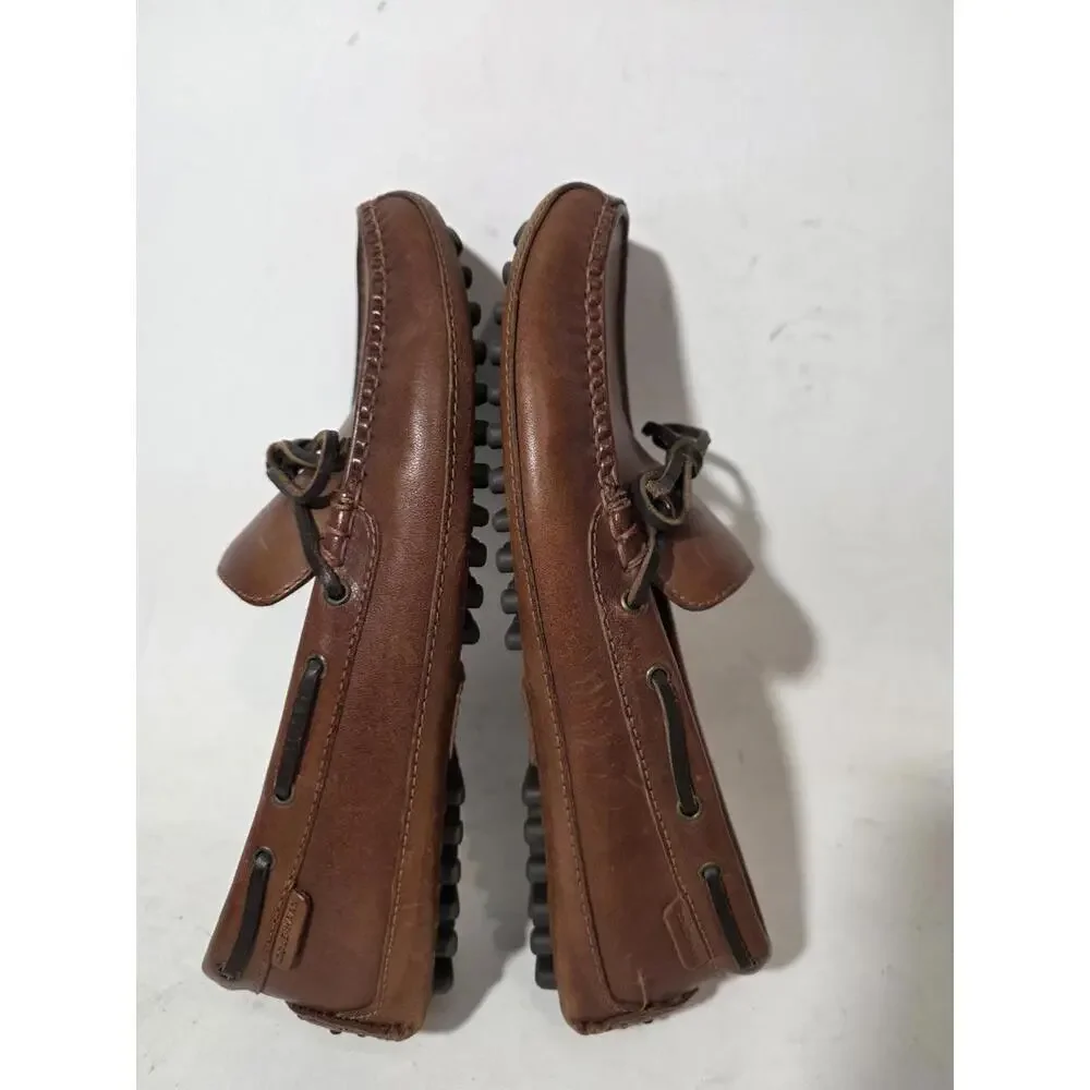 cole haan moccasins driving loafers shoes brown moc toe sz 8 M